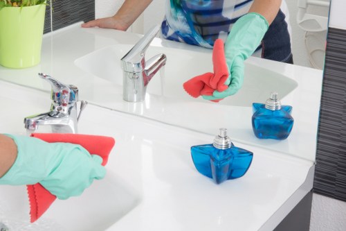 Visual of a cleaning service reviewing complaint evidence