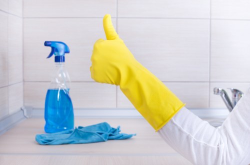 Deep cleaning service for a modern London apartment kitchen