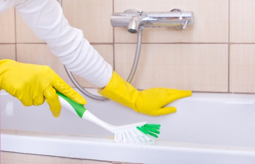 Commercial cleaners in London maintaining a business reception area