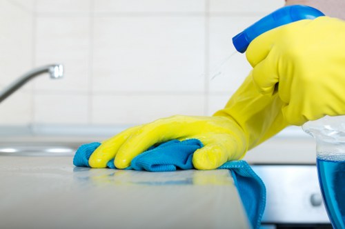Removing stains from carpet in a London interior